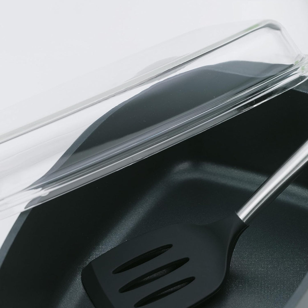 kela, aluguss, Schwarz, Bräter rechteckig