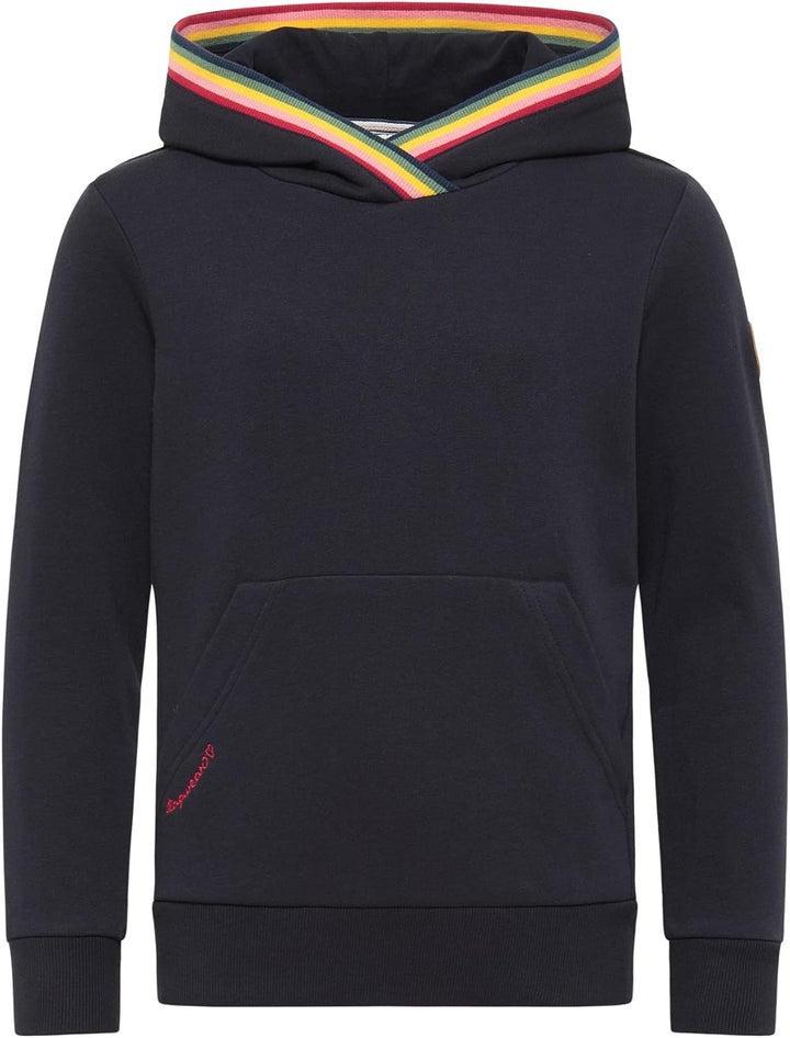 Ragwear Mädchen Sweatshirt Madlenka Sweater Hoodie mit Kapuze Pullover Sweat 140 Navy Blau, 140 Navy