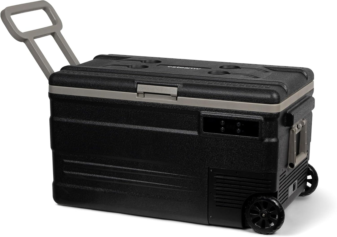 Steamy-E Single Zone 75 Roller, Elektrische Kompressor Kühlbox mit Rollen, 74 Liter, 12V/ 230V, zum