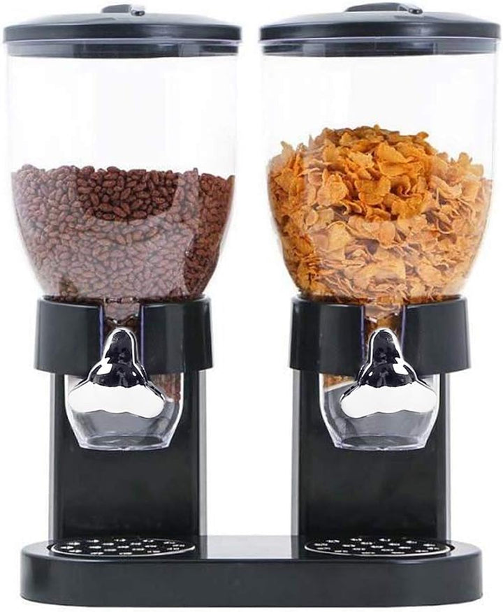 OHMG Müslispender, 3,5 l x 2 Spender für Cornflakes, Süssigkeitenspender, Frühstückszerealienbox, Fr
