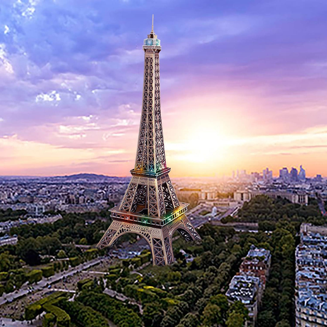3D Puzzle - Tower Eiffel Led | 3D Puzzle Kinder Und 3D Puzzle Erwachsene | Modellbausatz Erwachsene