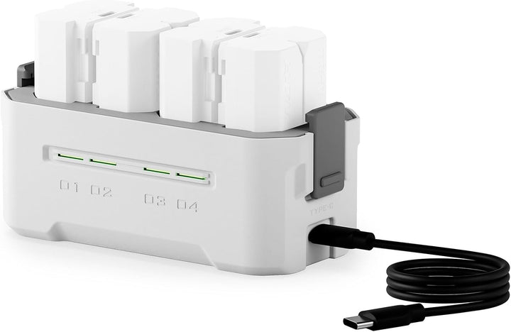 TILTA NP-FZ100 Akku-Ladegerät | Tragbare Ladestation | Lädt 4 Akkus mit USB-C PD 45 W Schnellladung