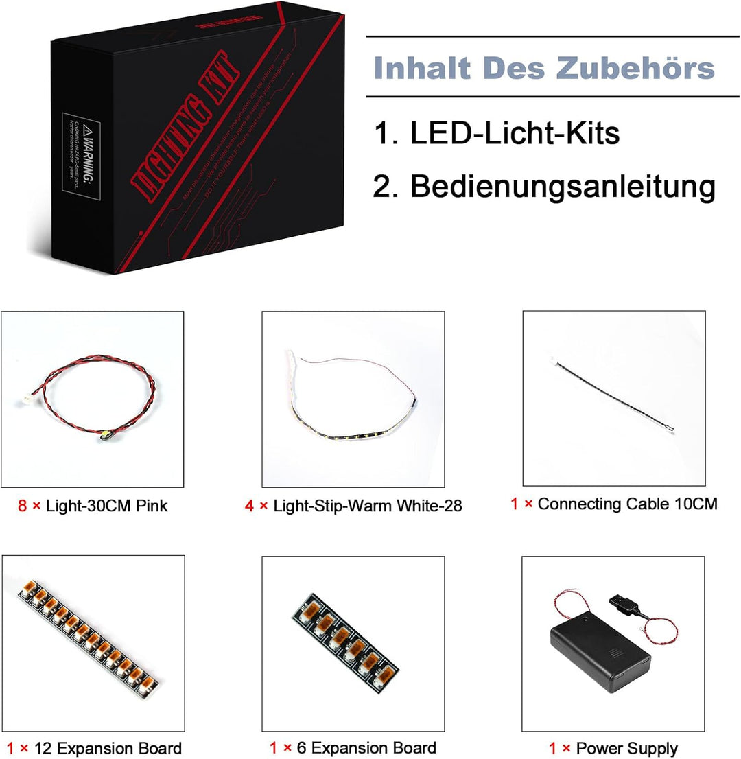 Led Licht Set für Lego Bonsai Baum, Led Beleuchtungs für Lego 10281 Tree Icons Botanik-Kollektion, H