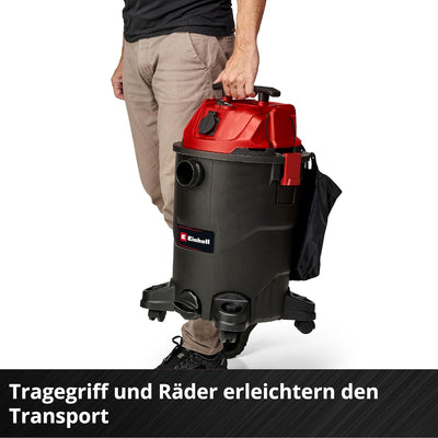 Einhell Nass-Trockensauger TC-VC 1930 A (1.500 Watt, 190 mbar Saugleistung, Automatiksteckdose, 30 L