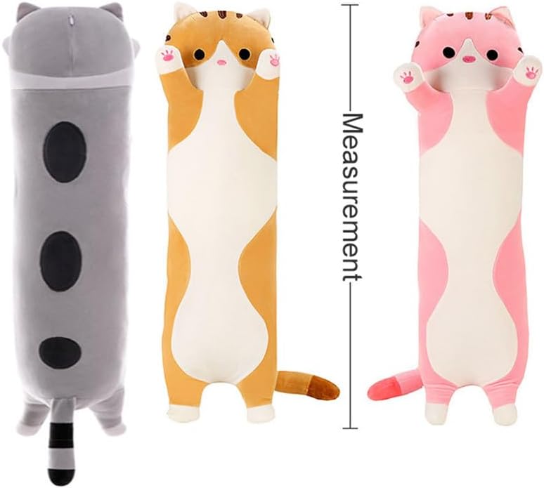Langer Katzenplüsch weiches Katzen Plüsch Kissen Grosses süsses Kätzchen Plüsch Katze Körper Kissen