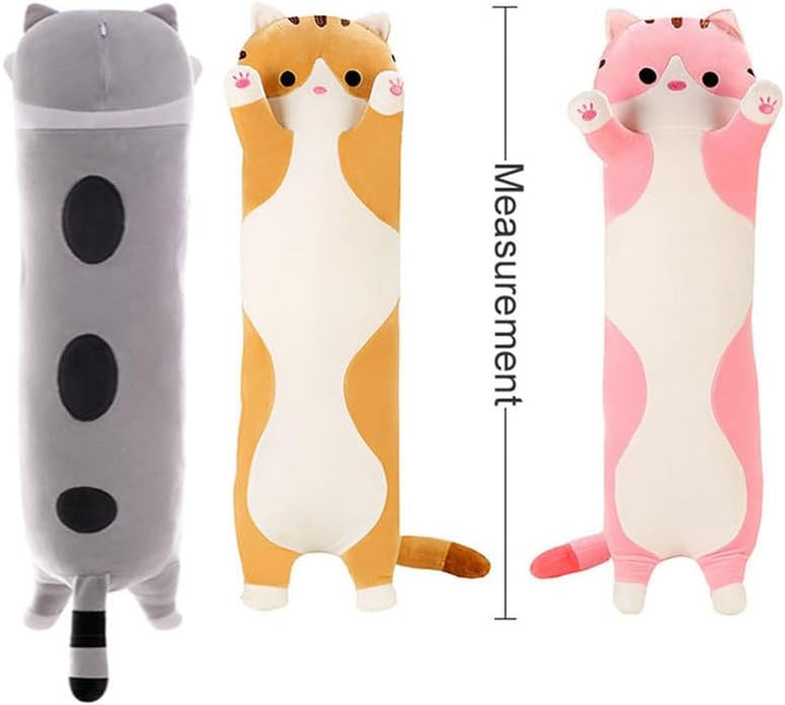 Langer Katzenplüsch weiches Katzen Plüsch Kissen Grosses süsses Kätzchen Plüsch Katze Körper Kissen