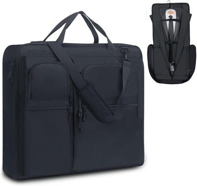 KINGSLONG Kleidersack Reisetasche Faltbare Anzugtasche für 3 Anzüge, 2 in 1 Kleidertasche Handgepäck