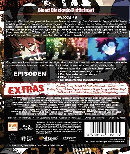 Blood Blockade Battlefront - Volume 1 (Episode 1-5) [Blu-ray], Blu-ray