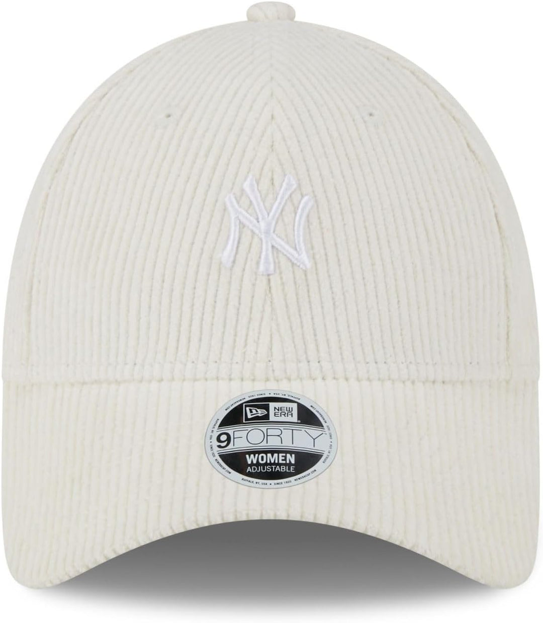 New Era New York Yankees MLB Cord Off-White 9Forty Adjustable Women Cap 940Women-Yankees-Off-White-#