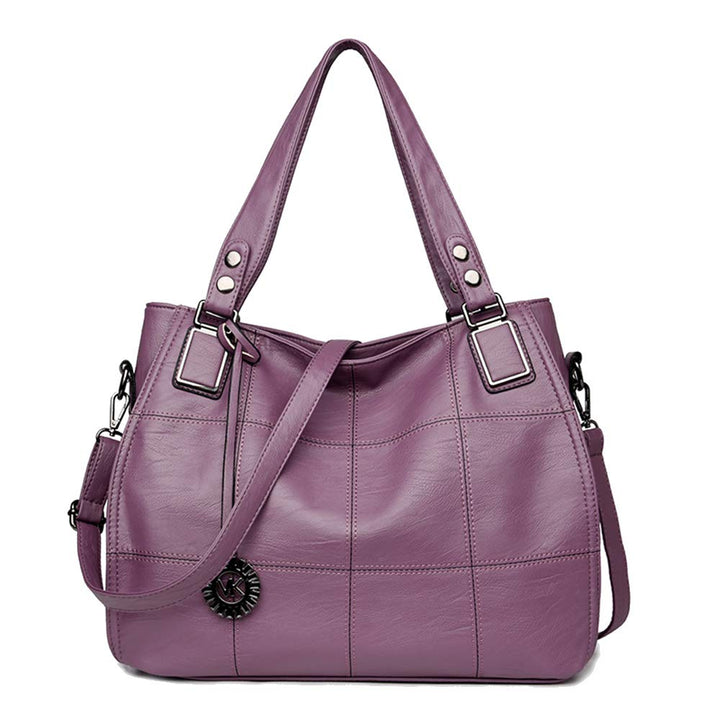 Kris Anna Damen Hobo Schultertasche Shopper Tasche aus PU-Leder mit Schulterriemen Umhängetasche Sti