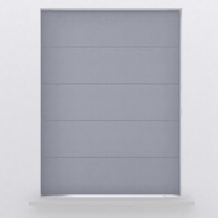 Raffrollo Easy Canvas - Grey - 130 x 180 - Ohne Bohren - Klemmfix 130 x 180 cm Grau, 130 x 180 cm Gr