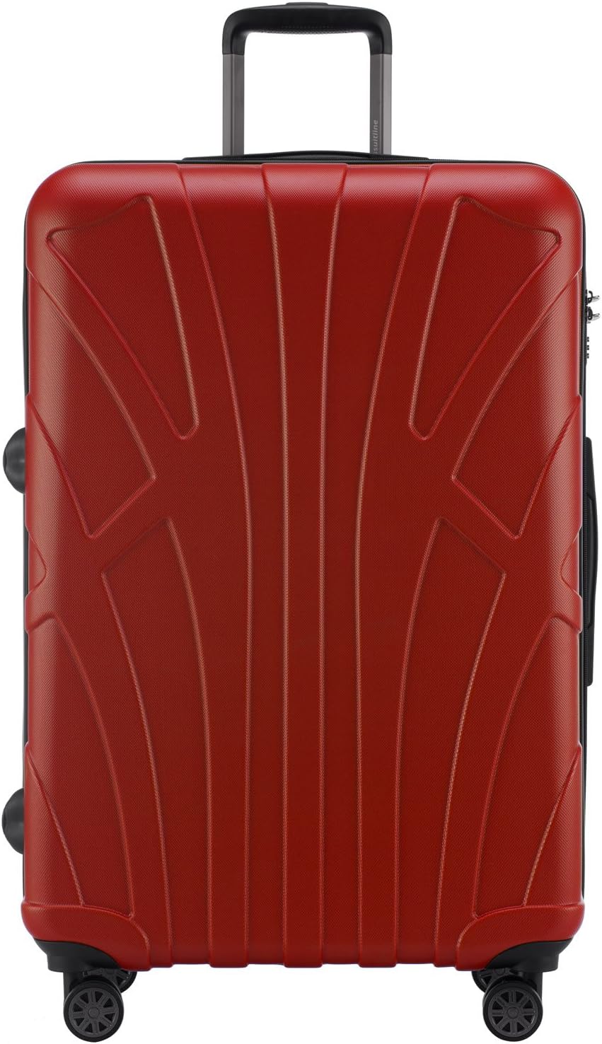 Suitline - 2er Trolley - Koffer Set Grössen Rot 2er Set M, Rot 2er Set M