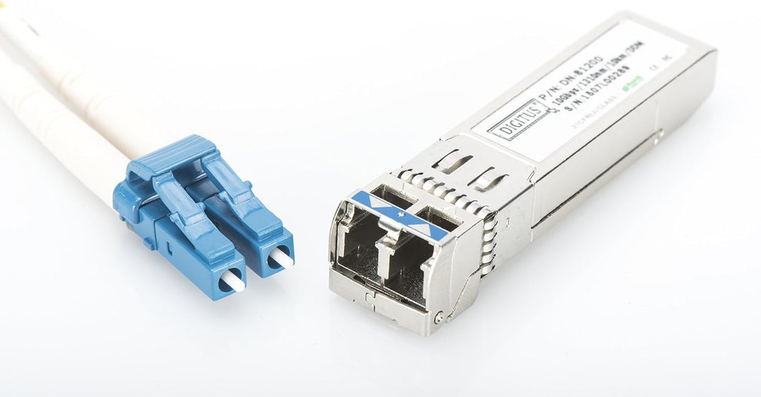 DIGITUS 10 Gbit Universal SFP+ Modul, Mini GBIC, Singlemode, LC Duplex, 1310 nm, 10 km, 10 Gbit/s SF