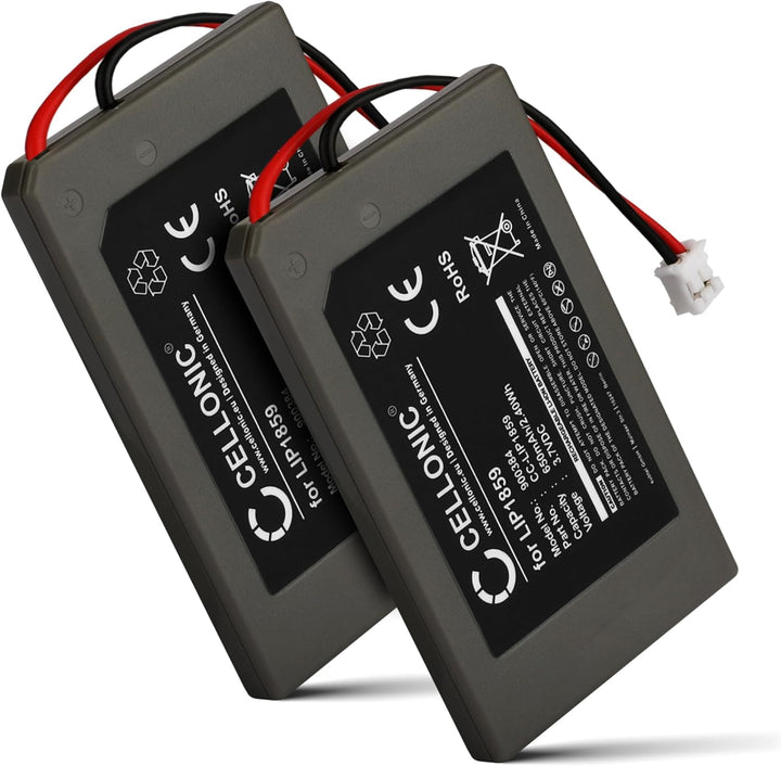 CELLONIC 2X Ersatz Akku LIP1859 LIP1472 kompatibel mit Sony Playstation 3 SIXAXIS Controller Ersatza
