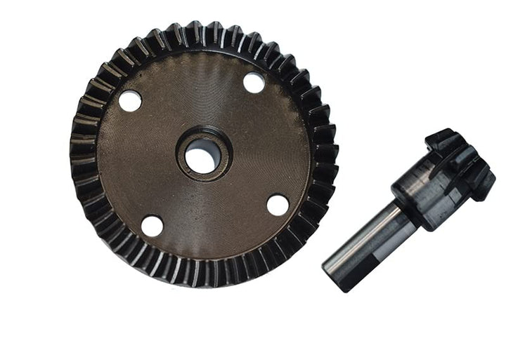 GPM Racing Chrome Steel Diff Bevel Gear 39T & Pinion Gear 09T for Arrma 1:8 Kraton 6S / Outcast 6S /
