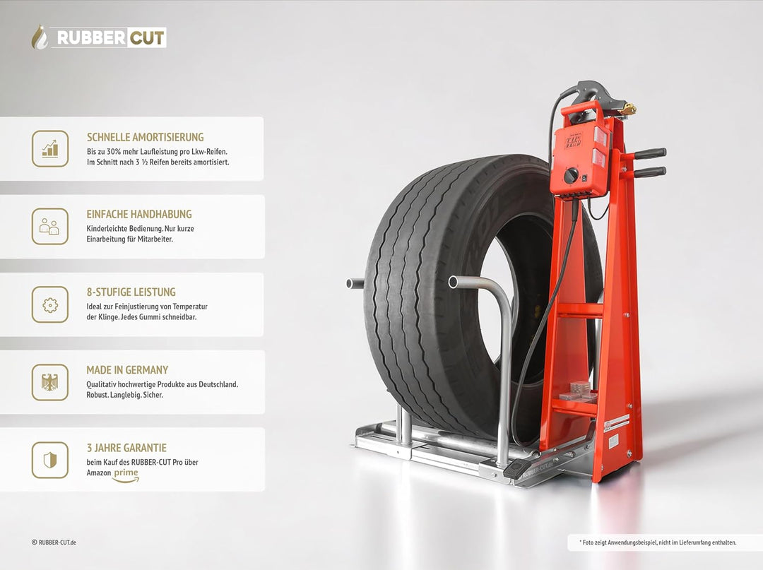 RUBBER-CUT PRO™ Reifen-Profilschneider Reifen Nachschneidegerät RUBBER CUT PRO, RUBBER CUT PRO