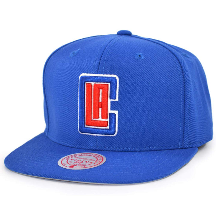 Mitchell & Ness Wool Solid Snapback LA Clippers royal