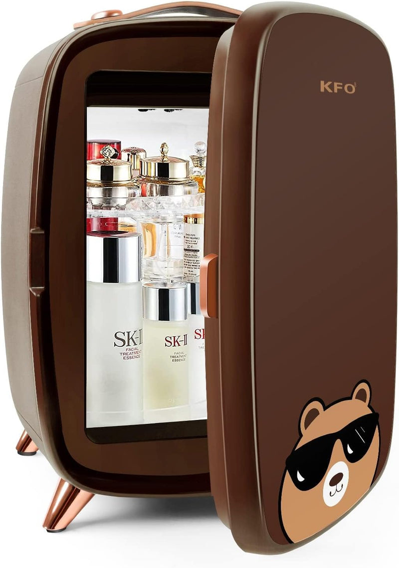 KFO Mini Beauty Refrigerator Skincare Fridge 6L Makeup Fridge Safe and Silent Protect Your Cosmetics