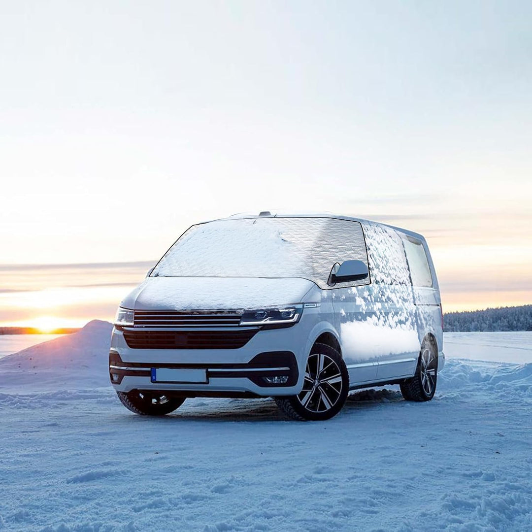 YWNYT Windschutzscheibenabdeckung für VW T6, mit innerer Baumwolle, Frontscheiben-Wickelabdeckung, f