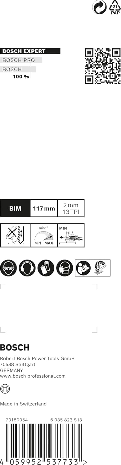 Bosch 3x EXPERT Hardwood 2-side clean Stichsägeblatt-Set (für Kunststoffbeschichtete Platten, Küchen