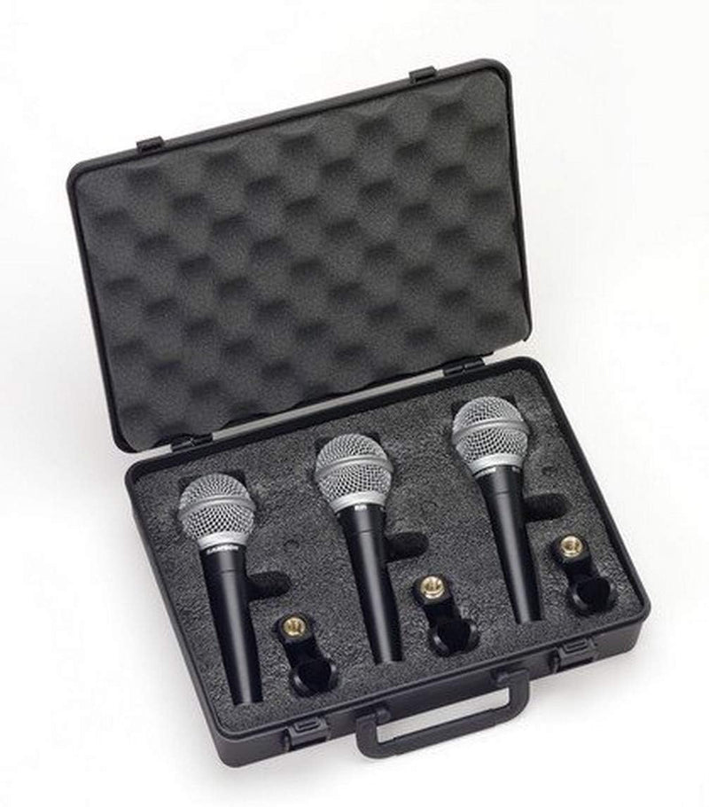 Samson R21 Pack mit 3 dynamischen Mikrofonen (Nieren), Schwarz