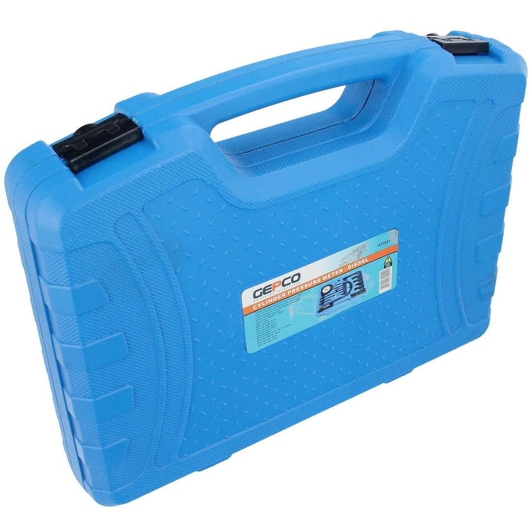 GEPCO 17-TLG. Kompressiontester für Diesel Messgerät Kompressionsdruckprüfer kompatibel mit Dieselmo