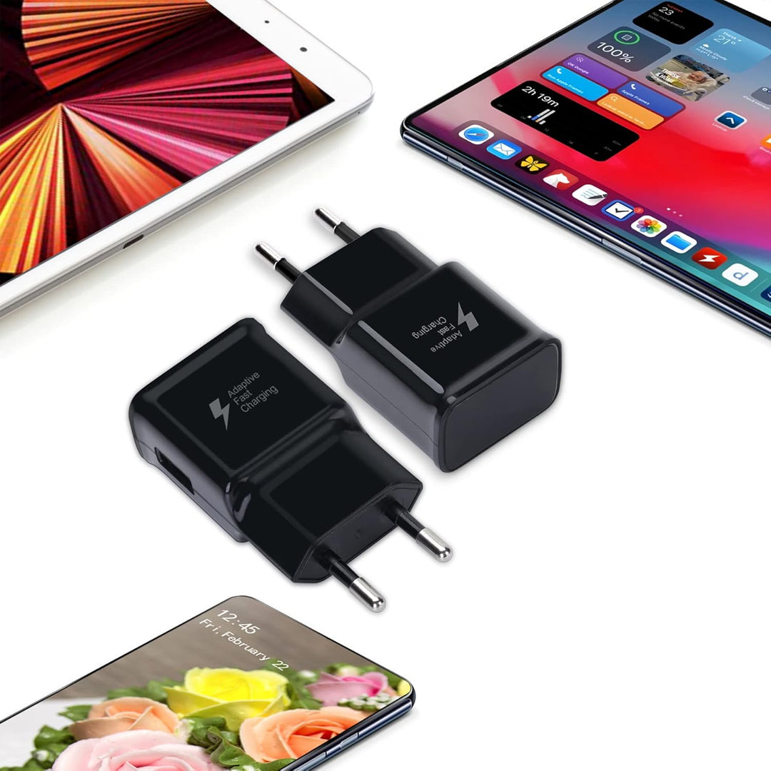KAIMENGLONG 2er-Pack Adaptives Schnell Ladegerät Schnellladegerät Netzteil mit 1,5m USB Typ C Ladeka