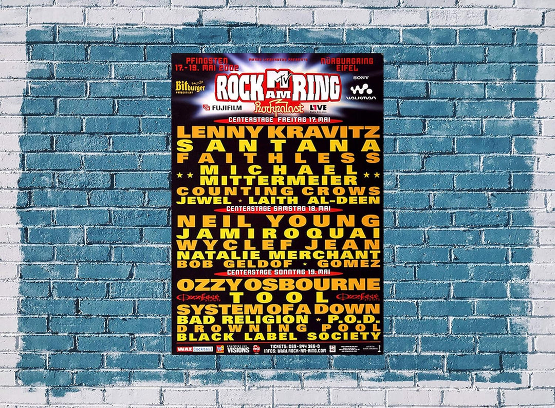 Rock AM Ring & Park - Center Stage, Rock am Ring 2002 » Konzertplakat/Premium Poster | Live Konzert