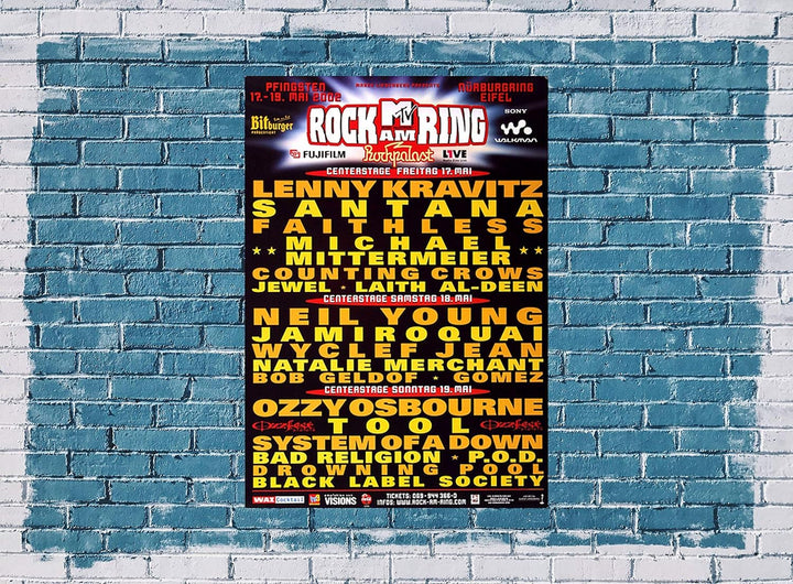 Rock AM Ring & Park - Center Stage, Rock am Ring 2002 » Konzertplakat/Premium Poster | Live Konzert