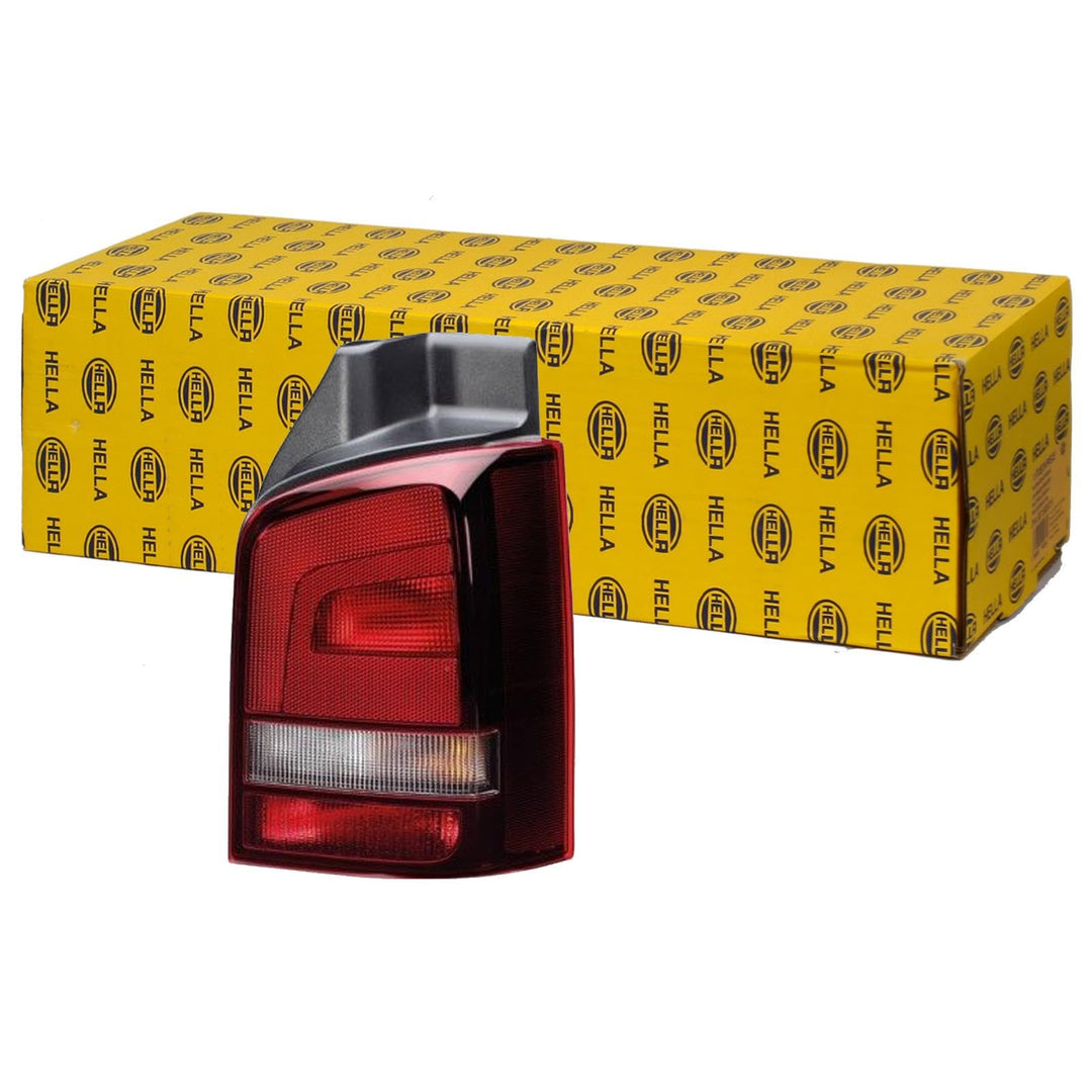 HELLA 2SK 010 318-091 Heckleuchte - Glühlampe - getönt/glasklar/rot - links - für u.a. VW T5 (7Hb,7H