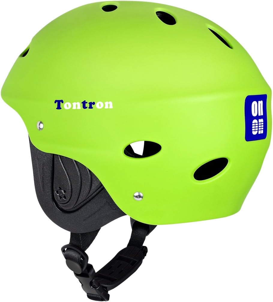 Tontron Wakeboard Kajak Kitesurf Wassersport Helm Matte Grün L, Matte Grün L
