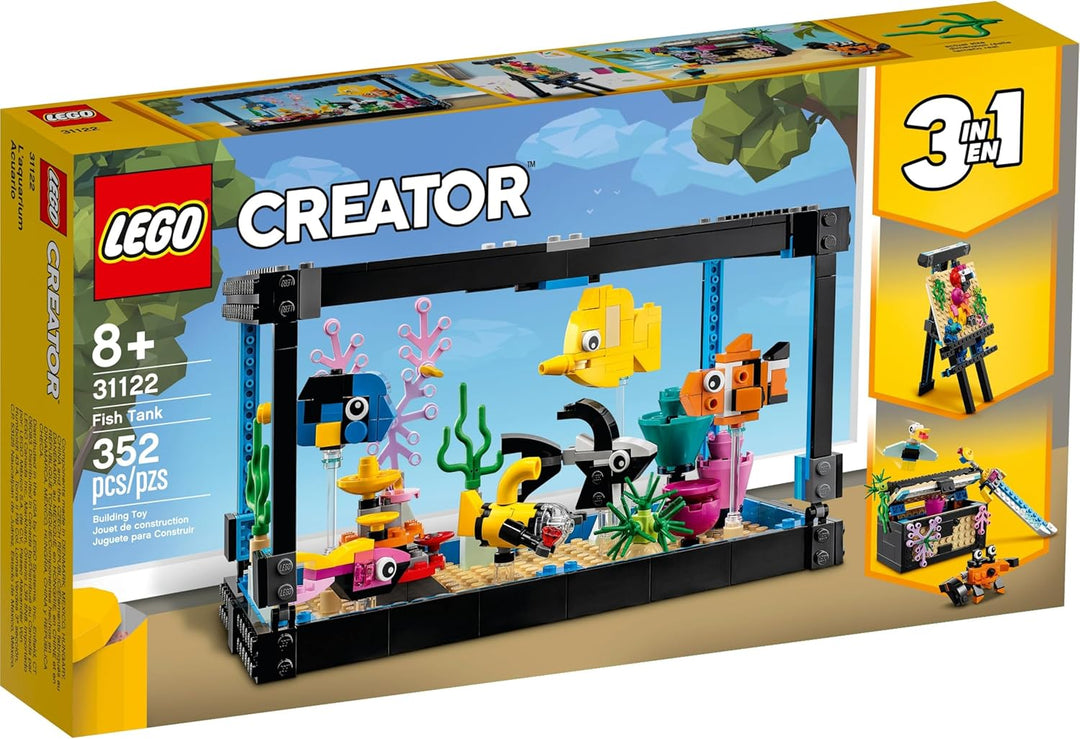LEGO 31122 Creator 3 in 1 Aquarium Staffelei & Schatztruhe | 3 Modelle in 1 Set