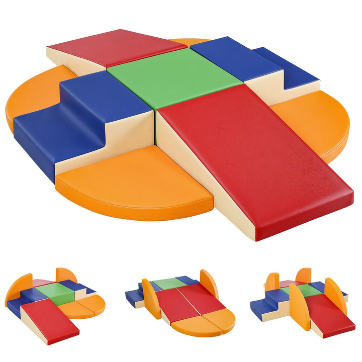 Schaumstoff Bausteine Kinder Klettern Indoor: 9 Softbausteine Riesenbausteine Spielbausteine - Weich