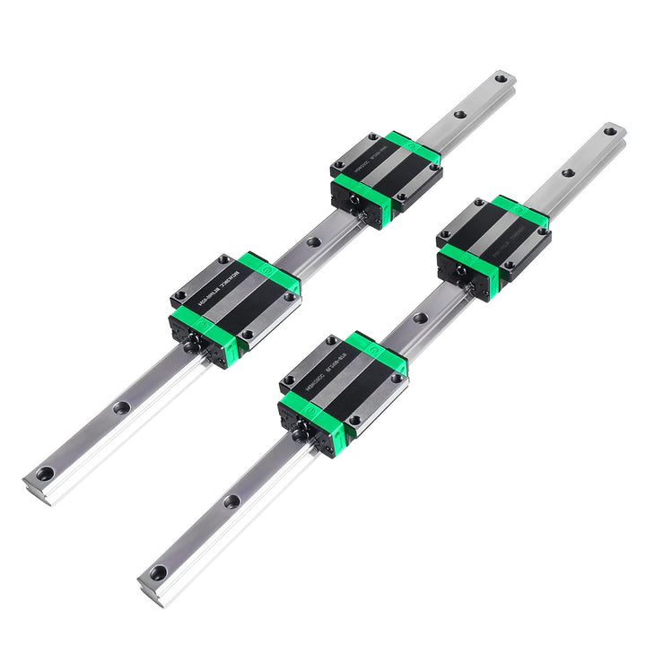 CNCMANS Linearführung 2 Stücke HGR20-300mm Linear Schienenführung mit 4 Stücke HGW20CC Gleitblock fü