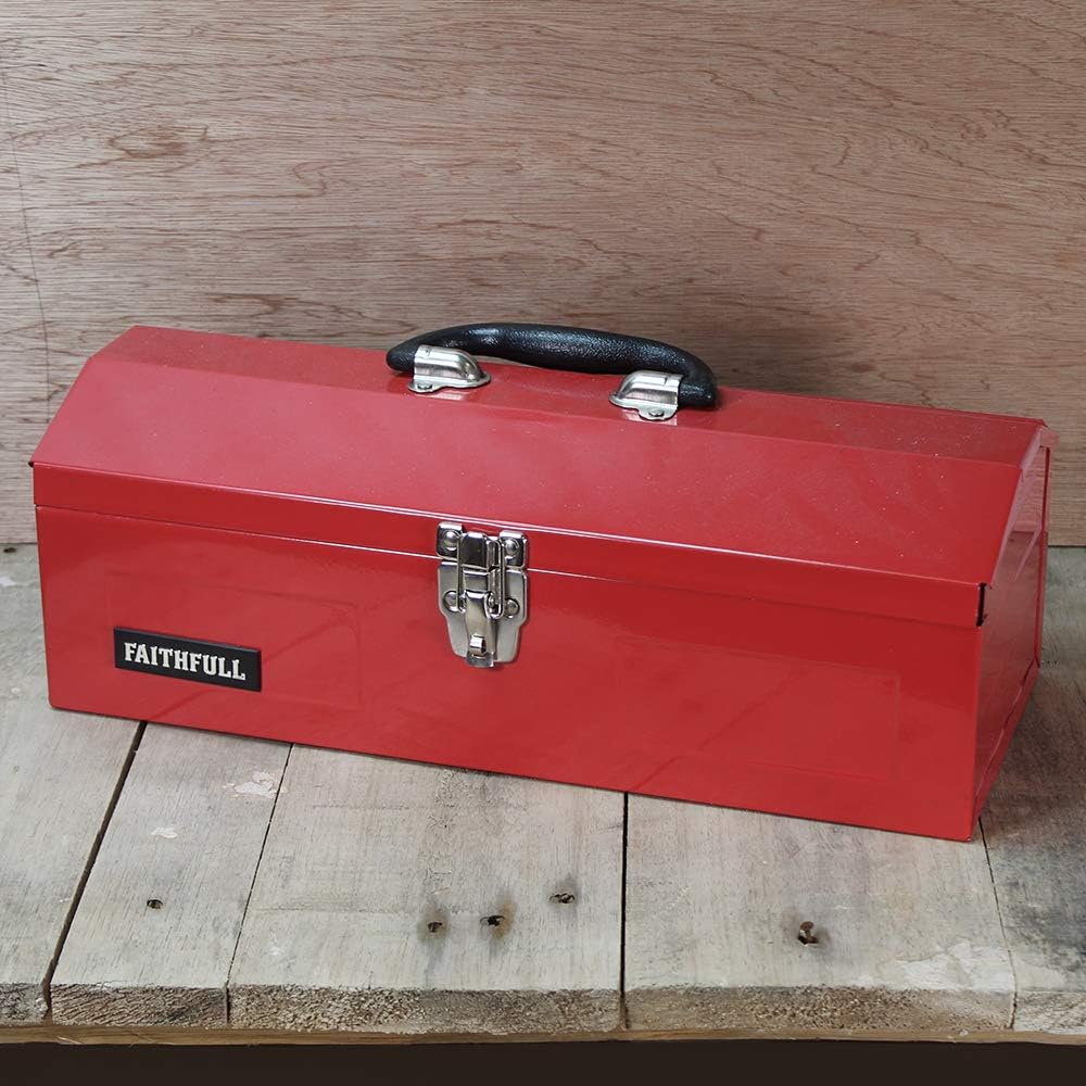 Faithfull TBB19 Werkzeugbox aus Metall, Scheunenform, 48 cm