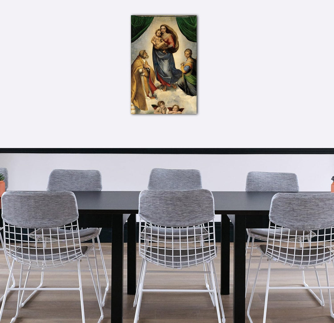 Leinwand (40x60cm): Raphael - Sixtinische Madonna 40x60 cm, 40x60 cm