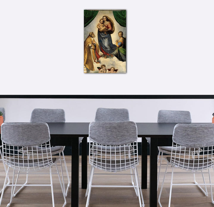 Leinwand (40x60cm): Raphael - Sixtinische Madonna 40x60 cm, 40x60 cm