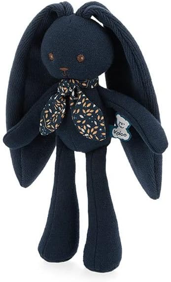 Kaloo - Lapinoo - Pantin Lapin - Baby Plüsch Jersey und Strick - 25 cm - Farbe Nachtblau - Sehr weic