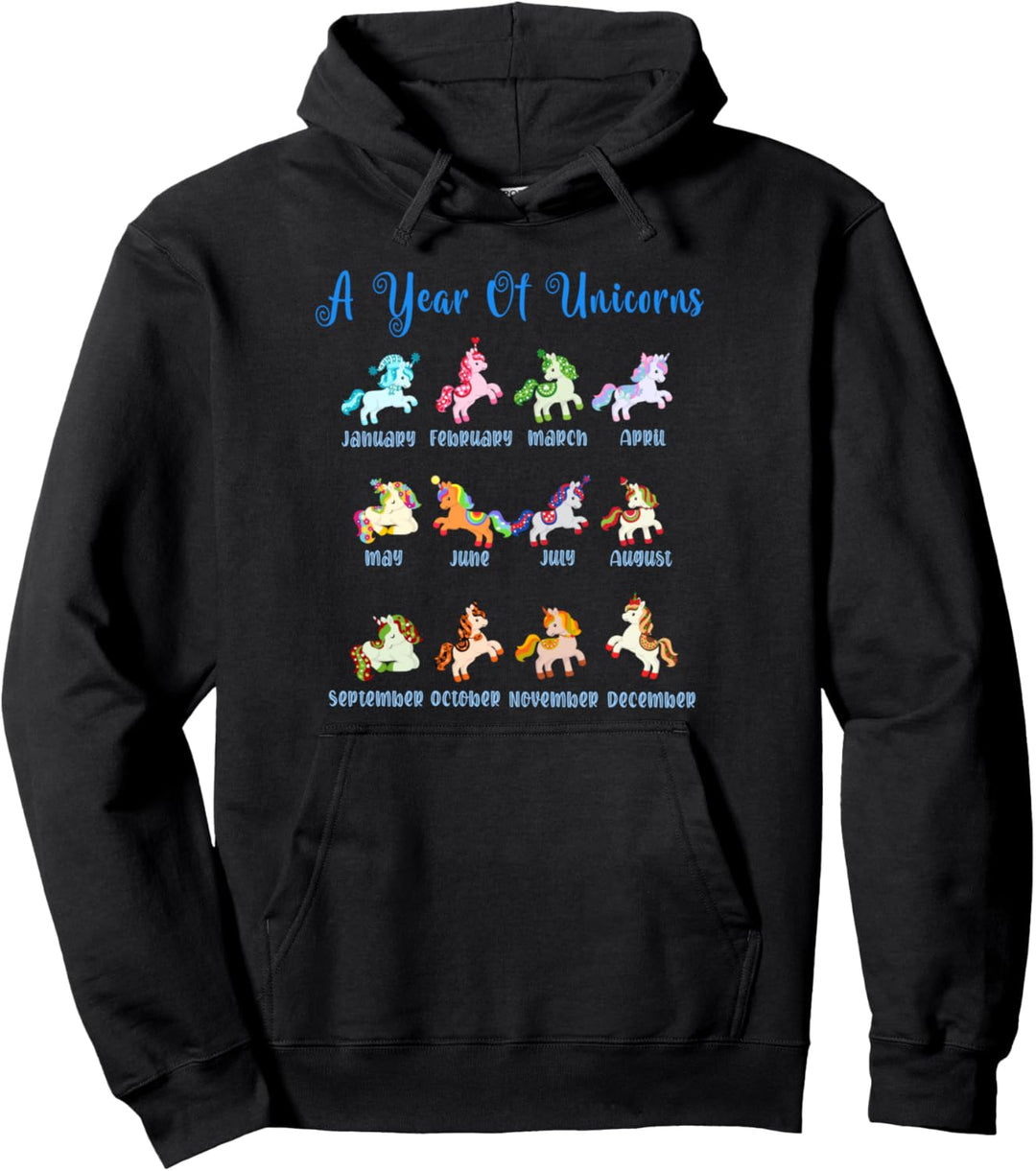 A Year Of Unicorns Pullover Hoodie