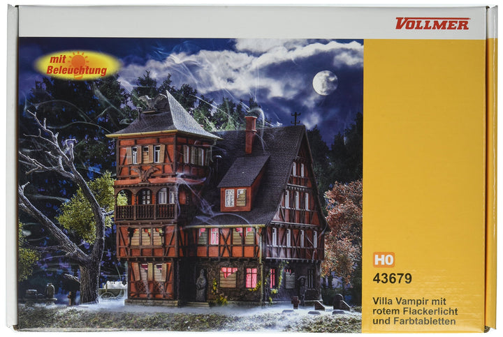 Vollmer 43679 Villa Vampir mit rotem Flackerlicht