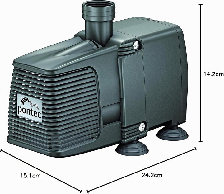 Pontec 57509 PondoCompact 2000 - Outdoor-Statuenbrunnenpumpe / kompakte Brunnenpumpe für Fontänen, W