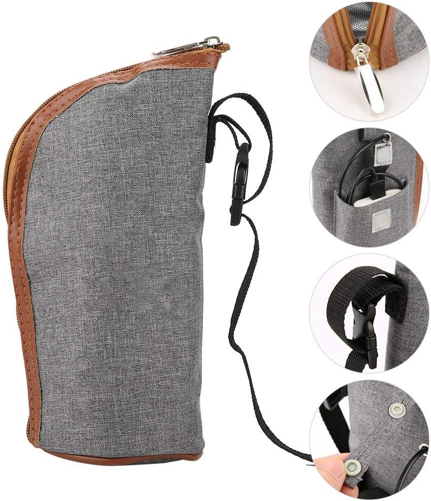 Fdit Milchwärmer Tasche - USB Tragbare Heizung Reise Tasse Heisse Milch Warmwasserbereiter Fläschche