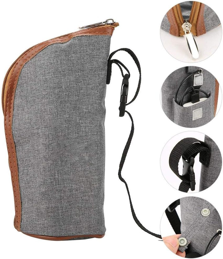Fdit Milchwärmer Tasche - USB Tragbare Heizung Reise Tasse Heisse Milch Warmwasserbereiter Fläschche