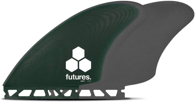 Futures Twin Fin Set AMK Al Merrick Keel Fiberglas Surfboard Finnen