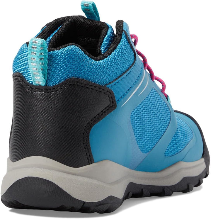 KEEN Unisex Kinder Wanduro Mid Waterproof Wanderstiefel 24 EU Fjord Blue Fuchsia Purple, 24 EU Fjord
