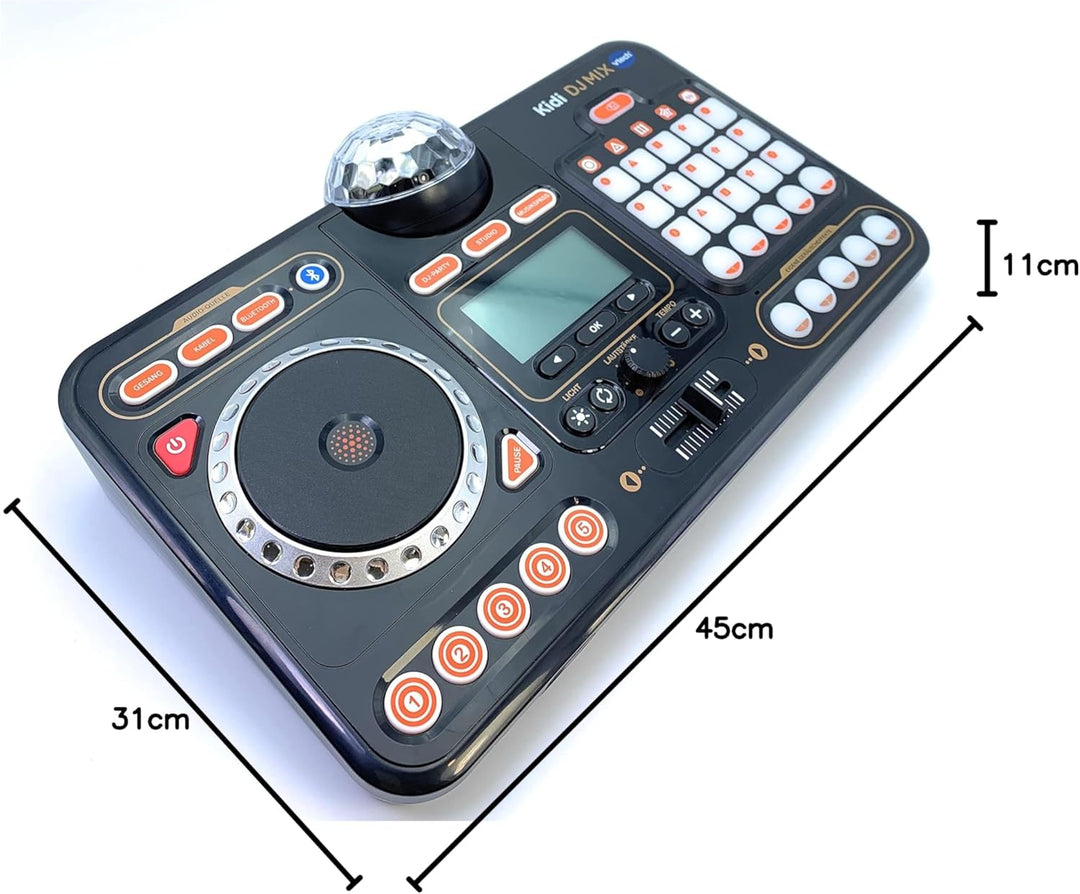 VTech Kidi DJ Mix – 10-in-1 DJ-Mischpult mit Jog-Wheel und vielen Effekten zum Bearbeiten der Musik