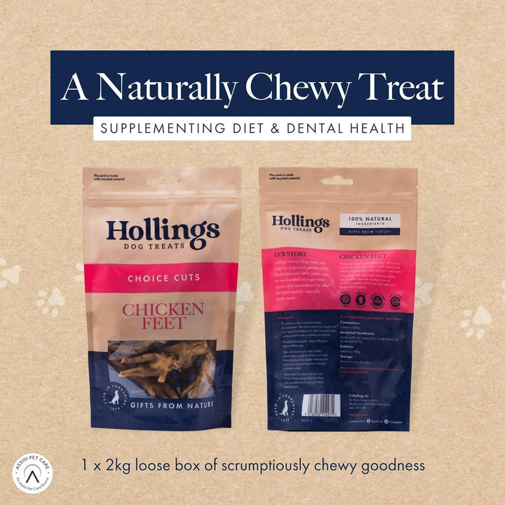 Hollings natürlich Hähnchen Fuss 2kg Grosshandel Box