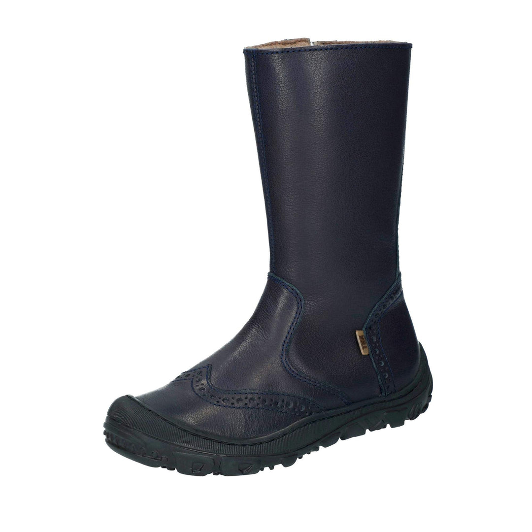 Bisgaard 60509.217 Mädchen wasserdichter Stiefel aus Glattleder mit Warmfutter, Groesse 26, Marine