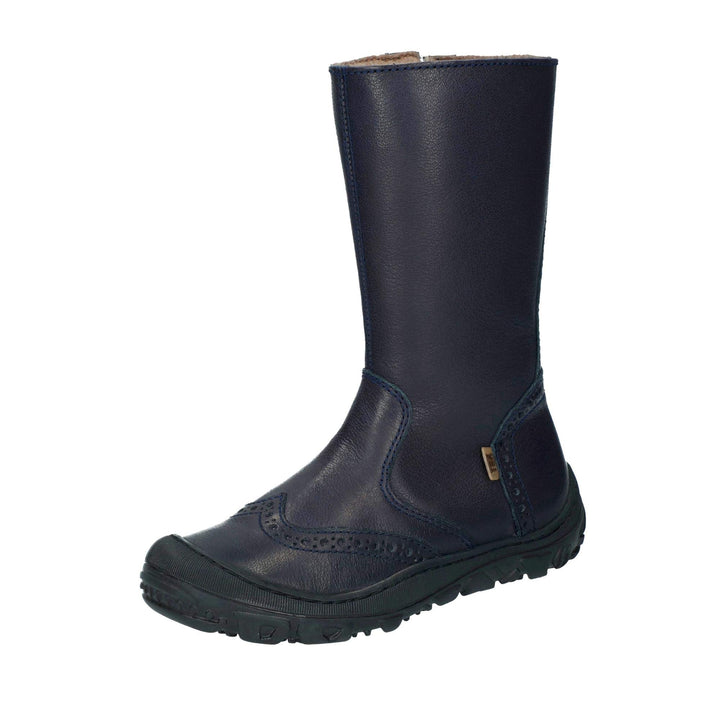 Bisgaard 60509.217 Mädchen wasserdichter Stiefel aus Glattleder mit Warmfutter, Groesse 26, Marine