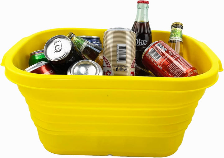 SAMMART 13L zusammenklappbare Wanne – tragbarer Picknickkorb für den Aussenbereich – platzsparender